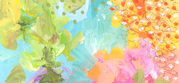 Student acrylic painting